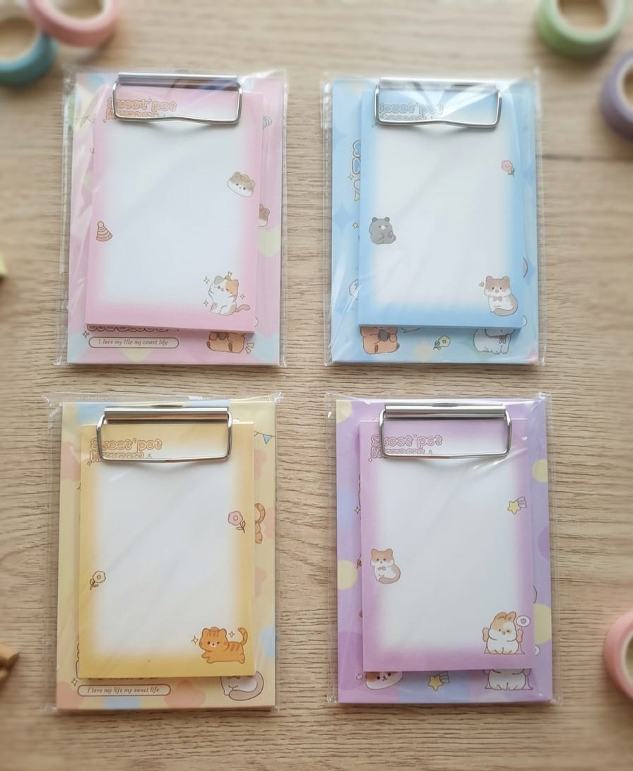 Mini Clipboard Memo Set