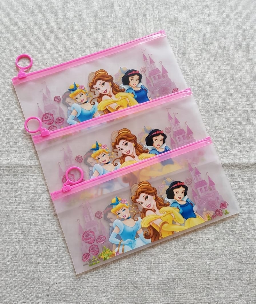 Princess Clear Zipper Pouch (set of 3 pieces)