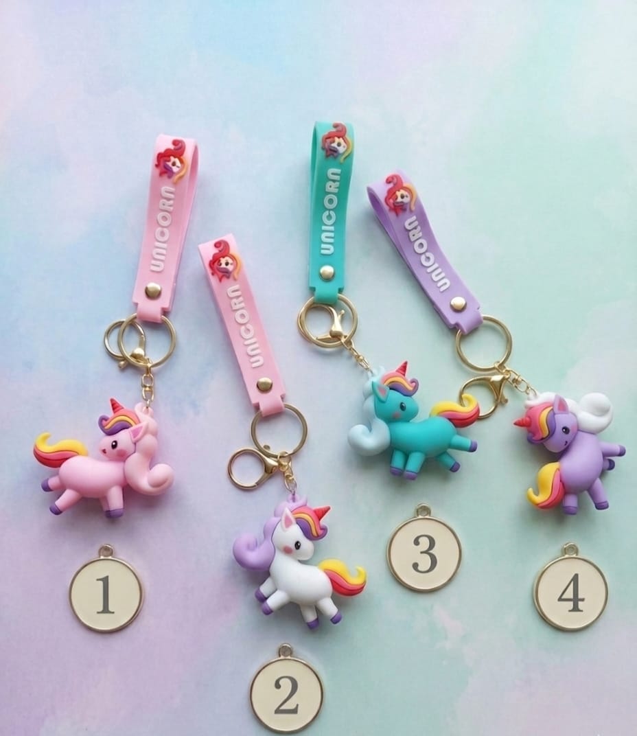 Unicorn Silicone Keychain