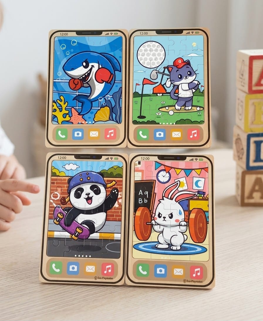 Smartphone Puzzle Set – Screen-Free Educational Toy