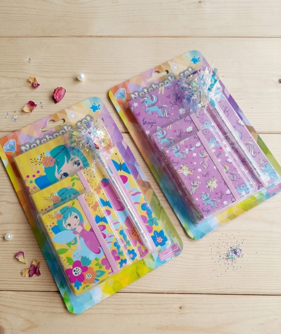 Enchanted Fairy & Unicorn Notebook & Pen ( Gift Set )