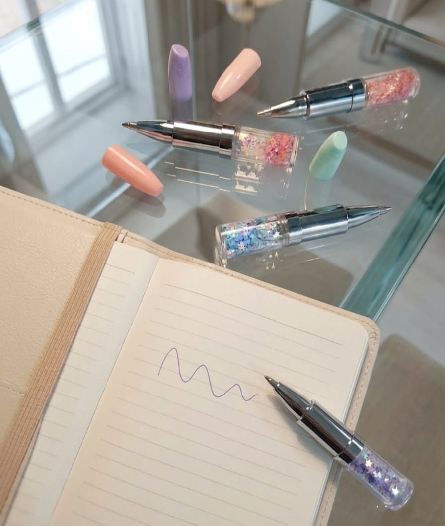 "Glam & Glitter" Lipstick-Shaped Pen Collection