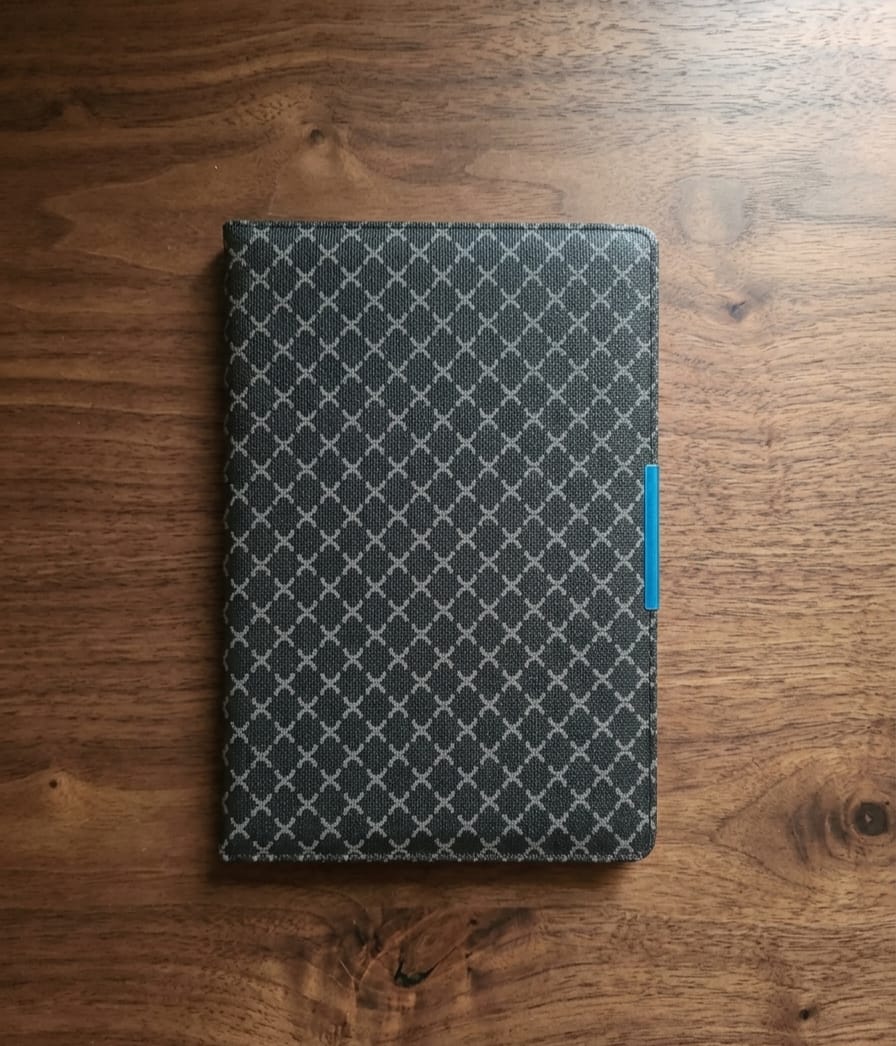 Sophisticated Grid-Print Professional Notebook