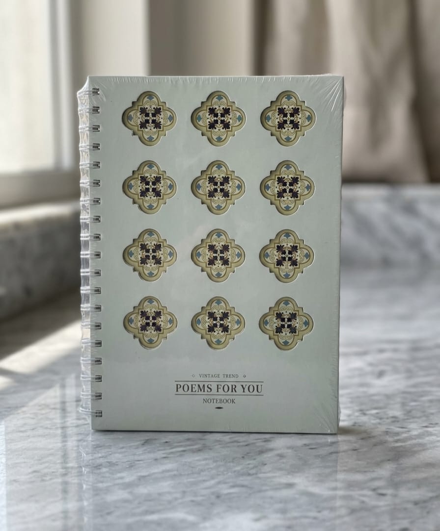 Vintage Trend Floral Pattern ( Spiral-Bound Notebook )