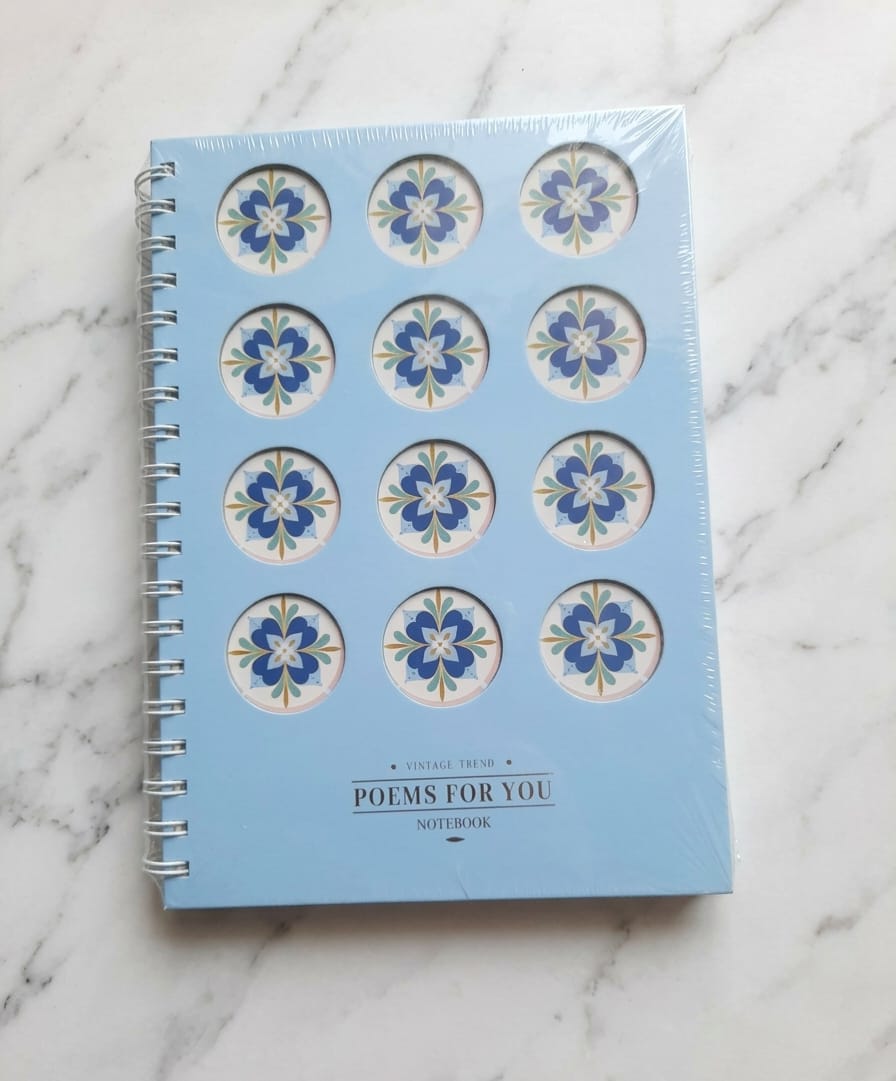 Vintage Trend Floral Pattern ( Spiral-Bound Notebook )