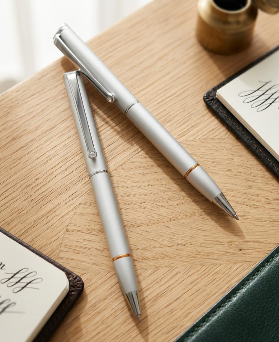 Professional Silver Metallic Ballpoint