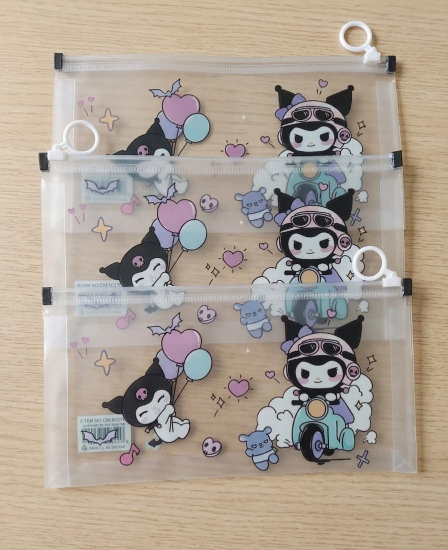 Kuromi Adventure Clear Zipper Pouch