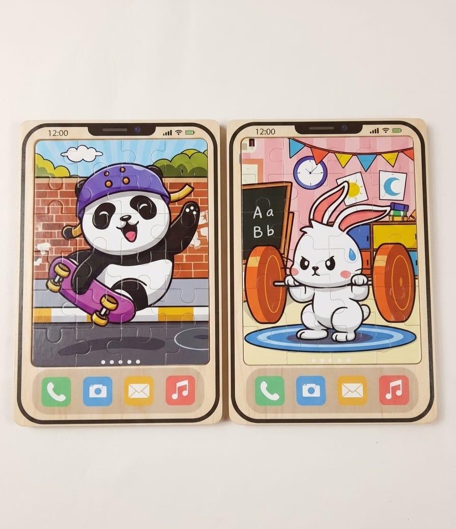 Smartphone Puzzle Set – Screen-Free Educational Toy