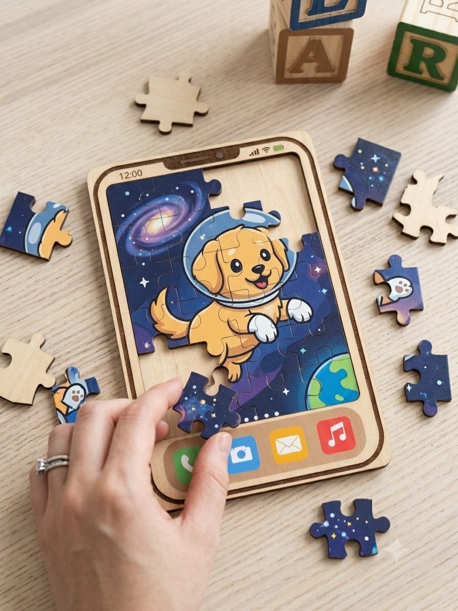 Smartphone Puzzle Set – Screen-Free Educational Toy
