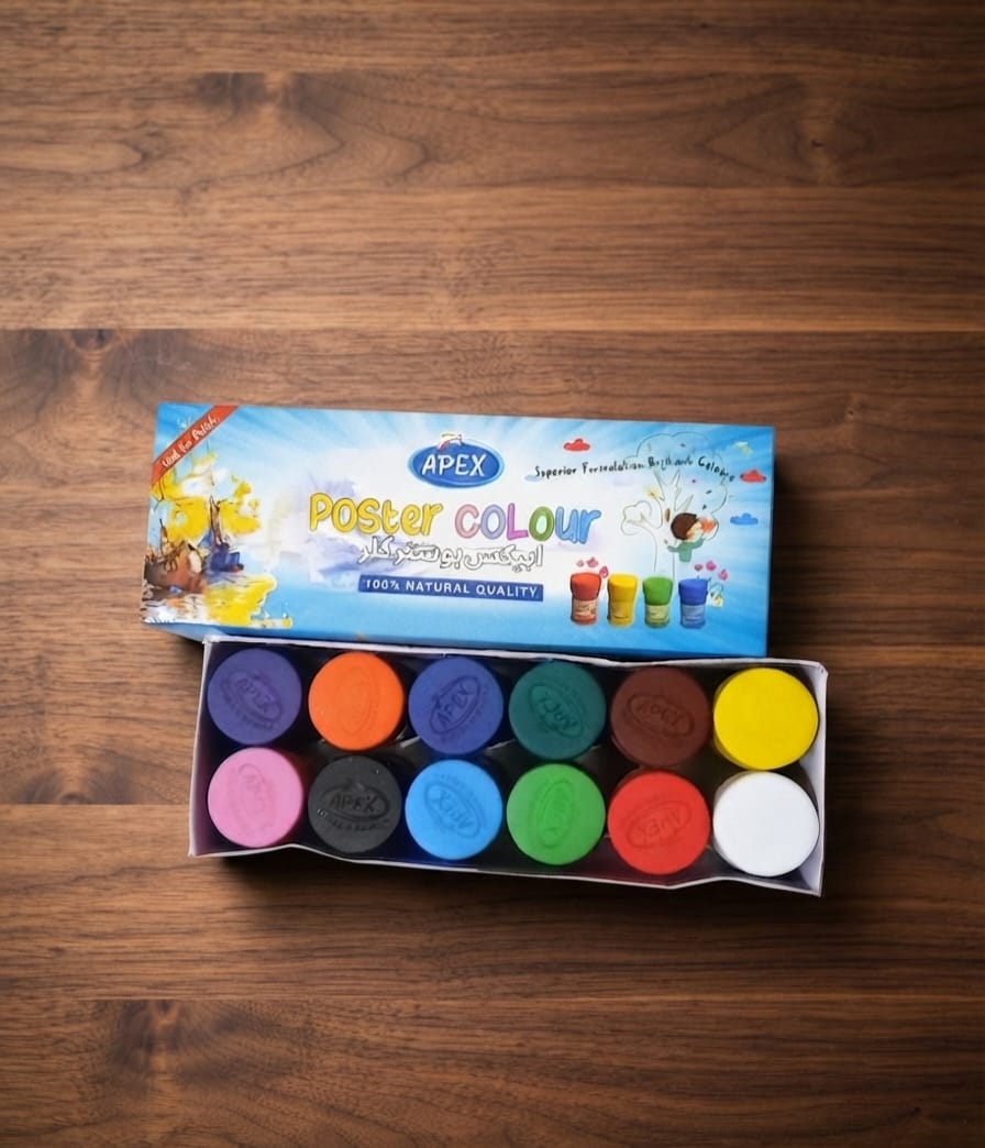 Premium Poster Colour Set (12 Vibrant Shades)